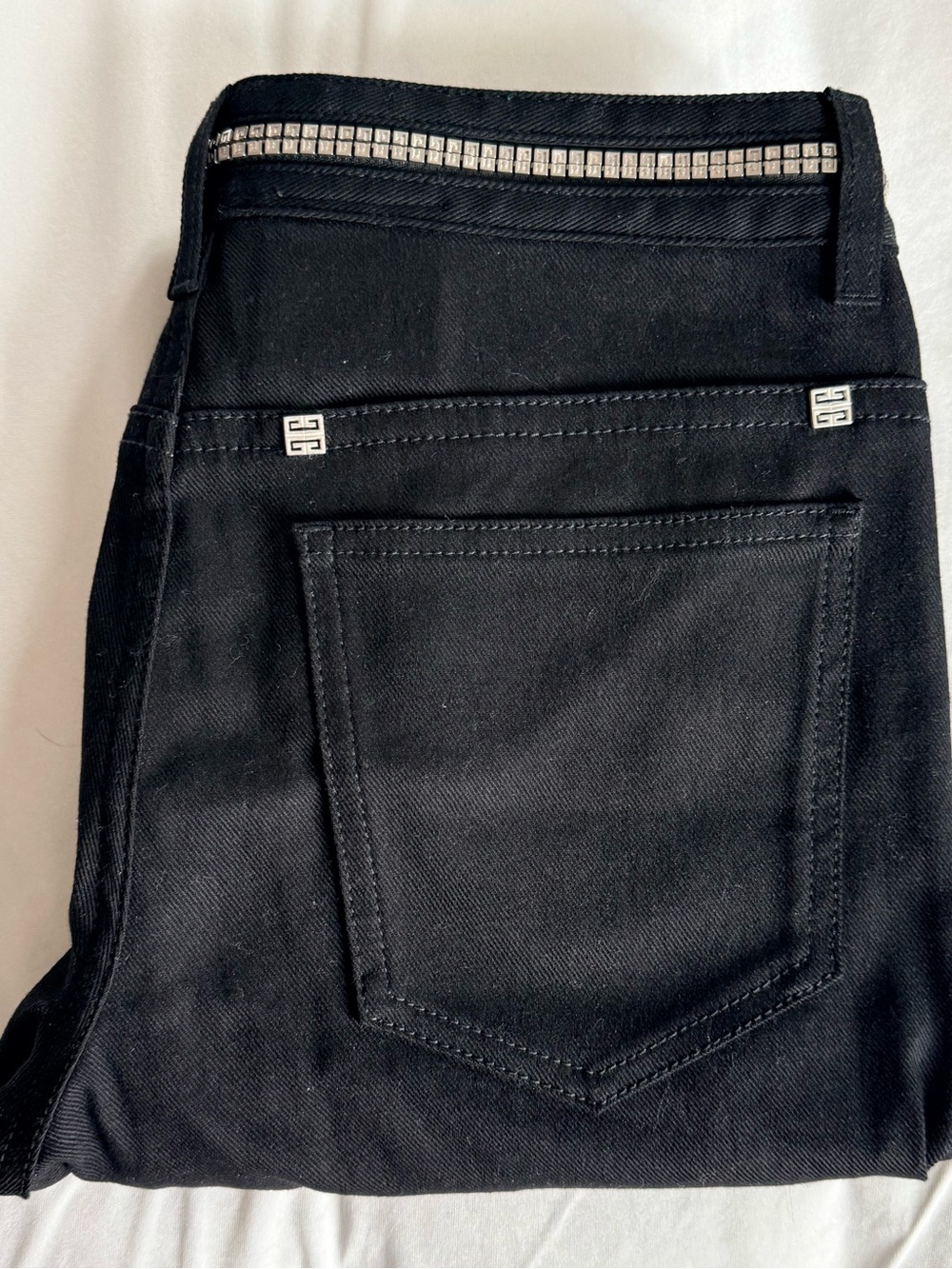 Givenchy (Authentic) Black Women’s Jeans with Silver Accent